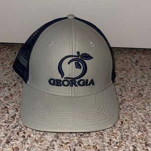 Georgia Navy Blue and Grey Trucker hat